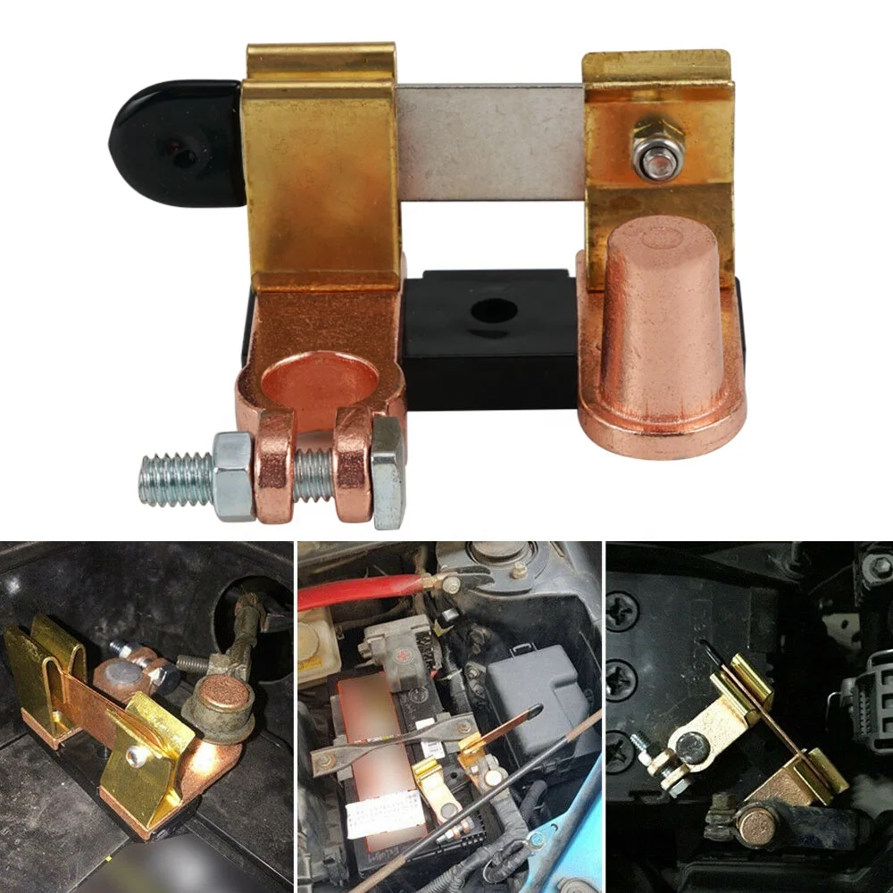 NiceCNC 12V-24V Disconnect Top Post Heavy Duty Car Knife Blade Battery Switch for Caravan Car Boat