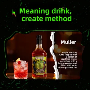 Wholesale FASTKING 700ml Apple Infused Whiskey 12% Vol Bottle for Hotel Minibar Bar Restocking Event Beverage Service