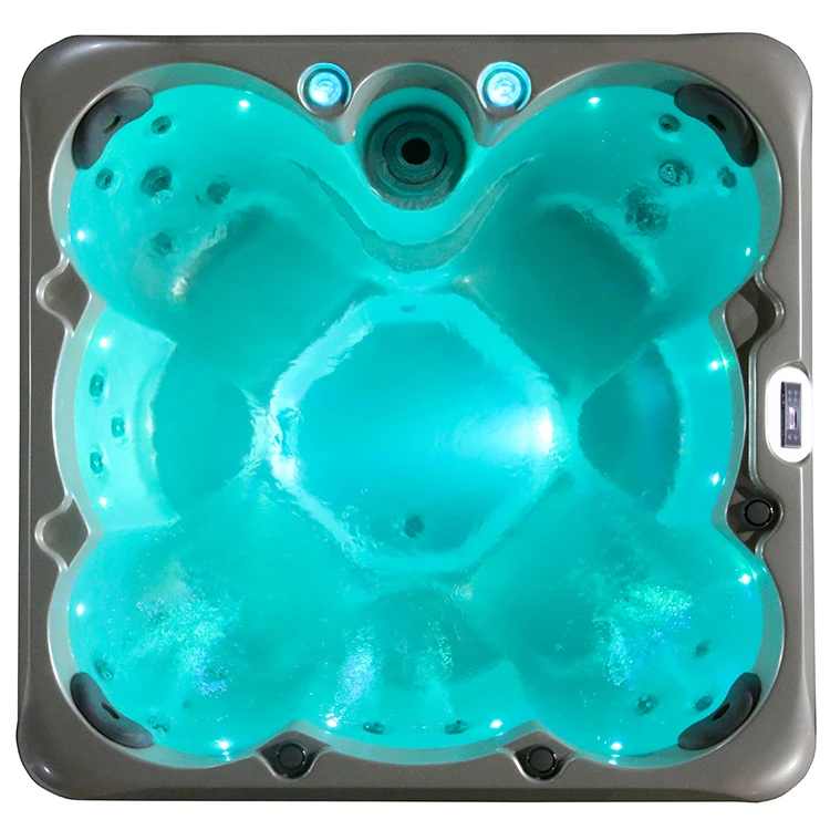 7 People Freestanding Hot Tub with 30 Jets and 1.9M Length for Outdoor Spas and Whirlpool