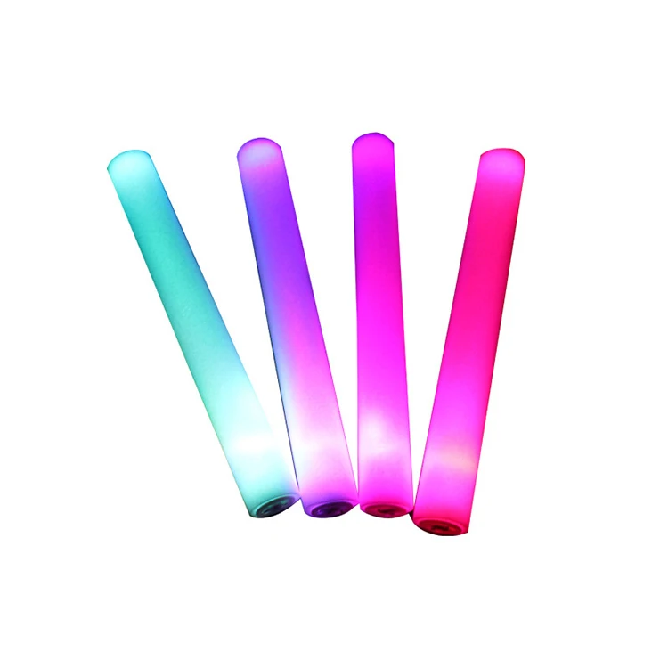 50-1000Pcs Light up Foam Sticks Flashing LED Glow Sticks Wedding Party Bulk  Sale