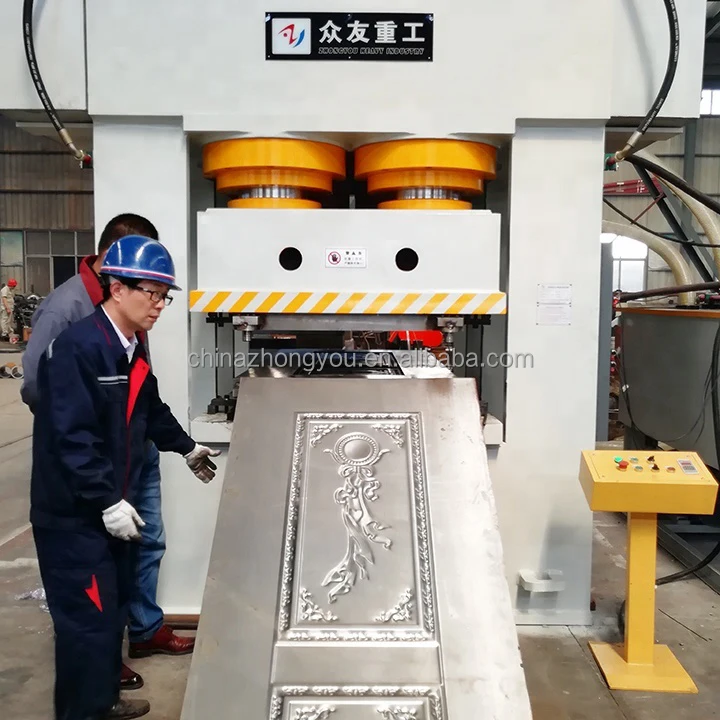 2000 Ton Garage Door Skin Making Hydraulic Press Machine Metal Steel ...