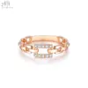 Oro rosa macizo de 18 quilates