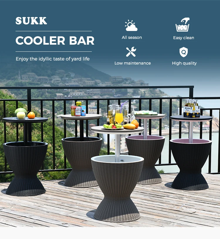 2 In 1 Cooler Pop Up Bar Table Outdoor Cooler Box With Table Buy