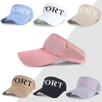 manufacturers direct selling Knit Woman Fishing sunshade Visor Hat for Sport