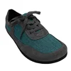 Camoscio Grigio/Tessuto Verde
