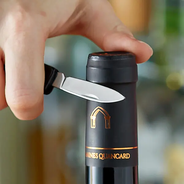 Hot sell metal waiter corkscrew bartender stainless steel beer wine bottle opener supplier