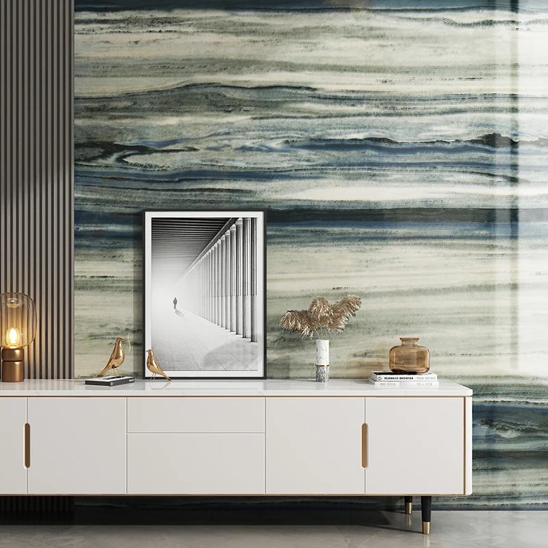 Marble Textured Wallpaper Glossy Marble Pattern Tile Self-Adhesive Wall Stickers Granite Countertop Paper Aesthetic Wallpaper