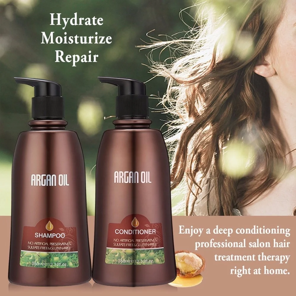 Wholesale Best Gift Moroccan Argan Oil Hair Mask Shampoo Conditioner Hair Care Set for Family Friends