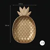 Assiette à fruits ananas doré petite