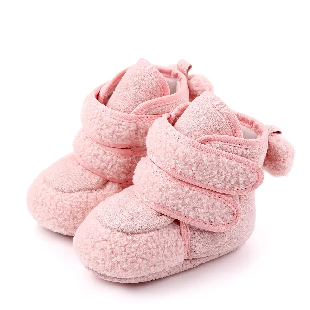New arrival warm winter anti-sliper baby boots for girls