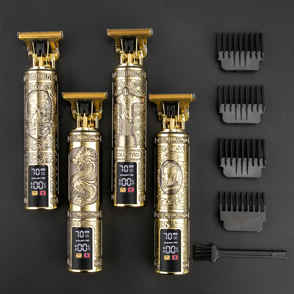 Tondeuse à Cheveux Et Barbe électrique T9 LCD - Précise Et Polyvalente Pour Hommes, Neuve
