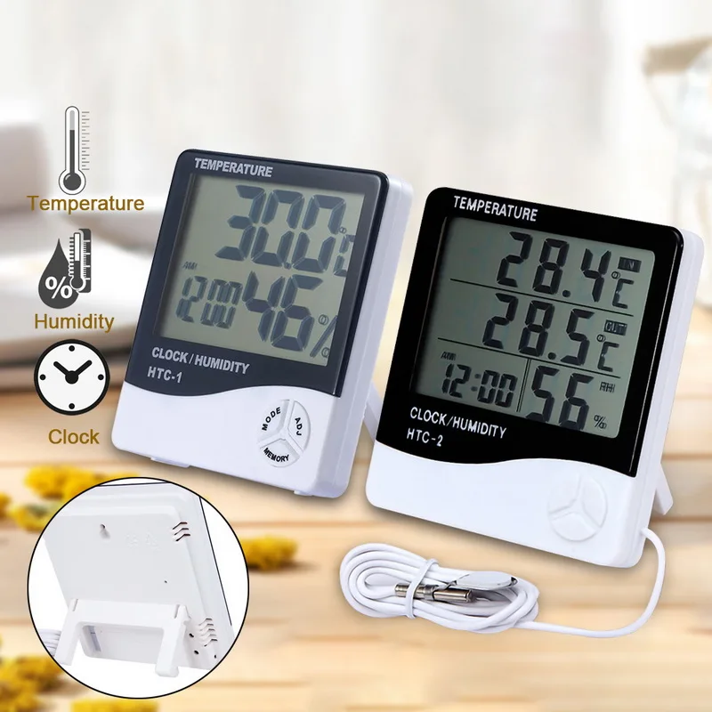 Ade digital higrómetro termómetro interior estación de temperatura medidor de