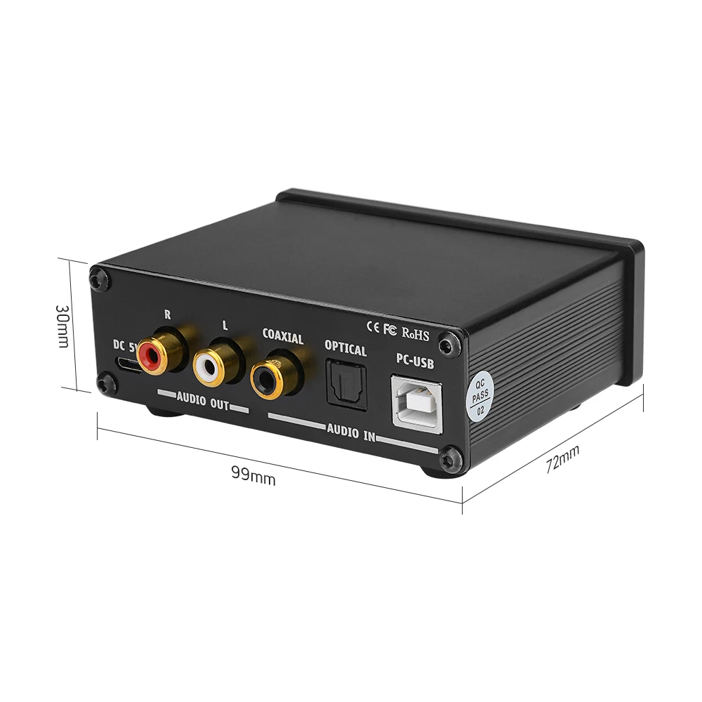 AIYIMA DAC-A2 2.0CH USB DACオーディオデコーダー・サウンドアンプ