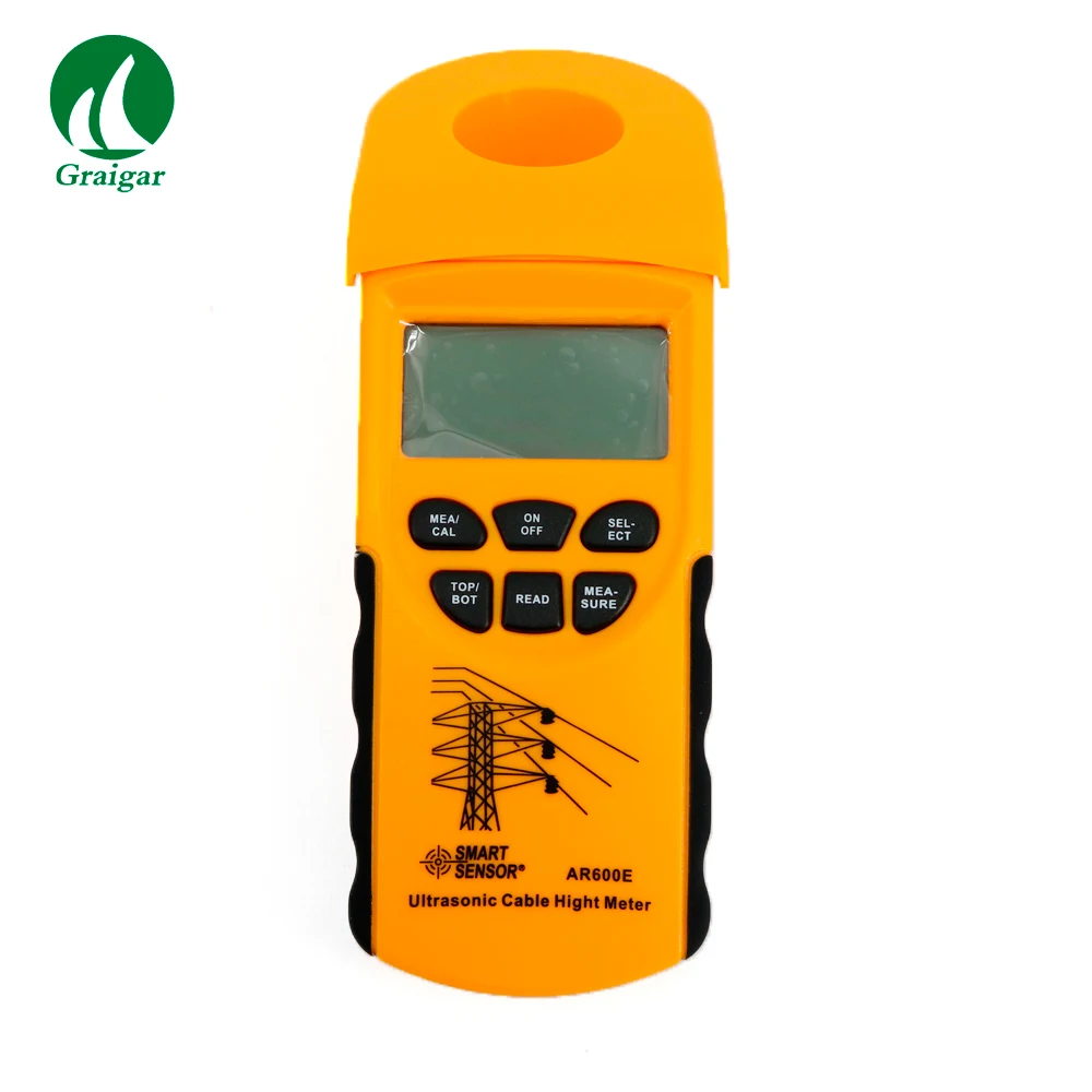 Smart Sensor AR600E Ultrasonic Cable Height Meter Measuring Range( Height  3-23m Plane 3-15m) Cable Size(0-23CM)