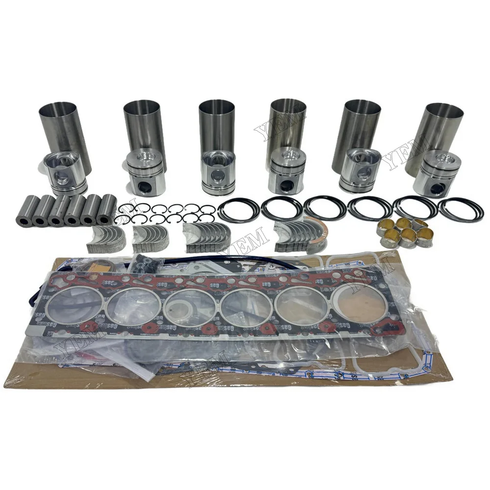 6D102 Overhaul Kit With Bearing Set Engine Parts Fits for Komatsu Repair Replacement