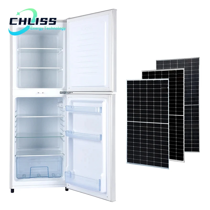 Chliss 560l 1280l Capacity Solar Chest Freezers Inverter Hybrid Refrigerators Solar Power Deep Freezer for Frozen Chicken