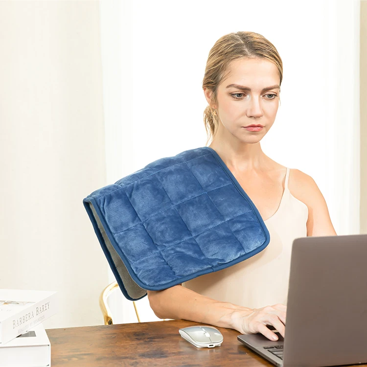Portable Soft Flannel Electric Heating Pad with PTC Element for Back Pain Relief Period Cramps & Massage Washable