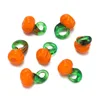 Glass pendant - orange