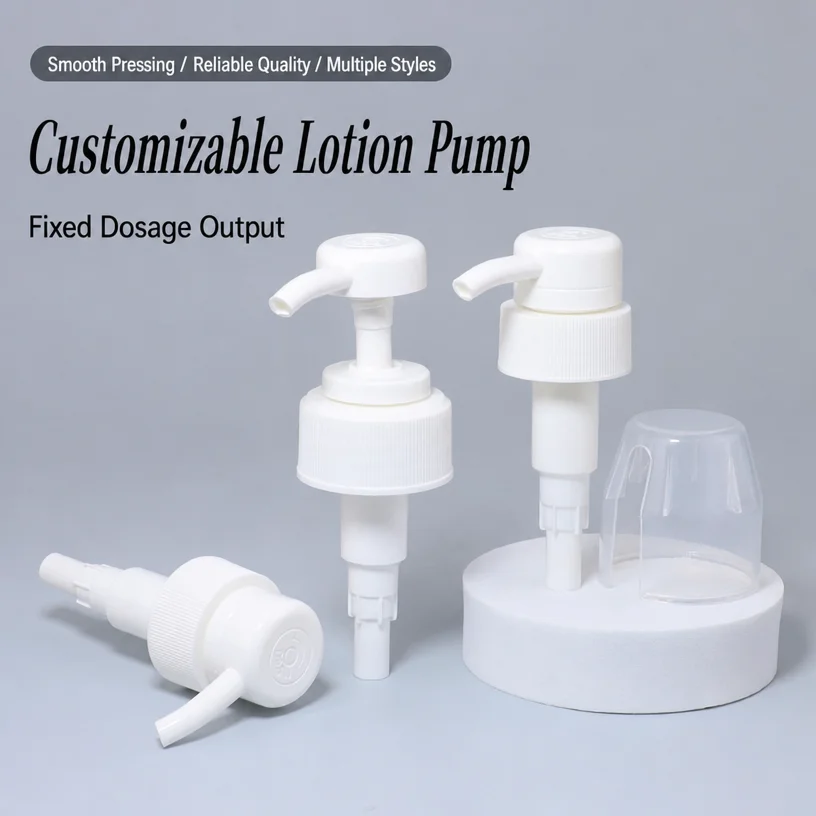 4cc Dispenser Pump with Cap for Bathroom Hotel Travel Skincare Bottle Hand Sanitizer Pump Head Bulk Supply