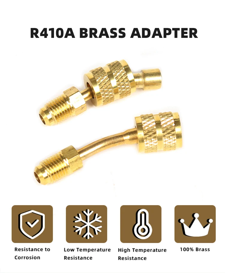 Factory Direct AC R410A Brass Adpater Fitting for Mini Split HVAC System factory