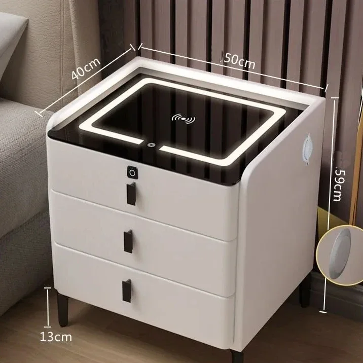 Nightstand Touch Sensing Led Smart Wireless Charger Speaker Fingerprint