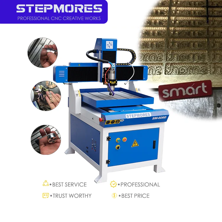 Heavy Duty CNC Router Metal Engraving Machine 600x600mm Stepper Motor 3 ...