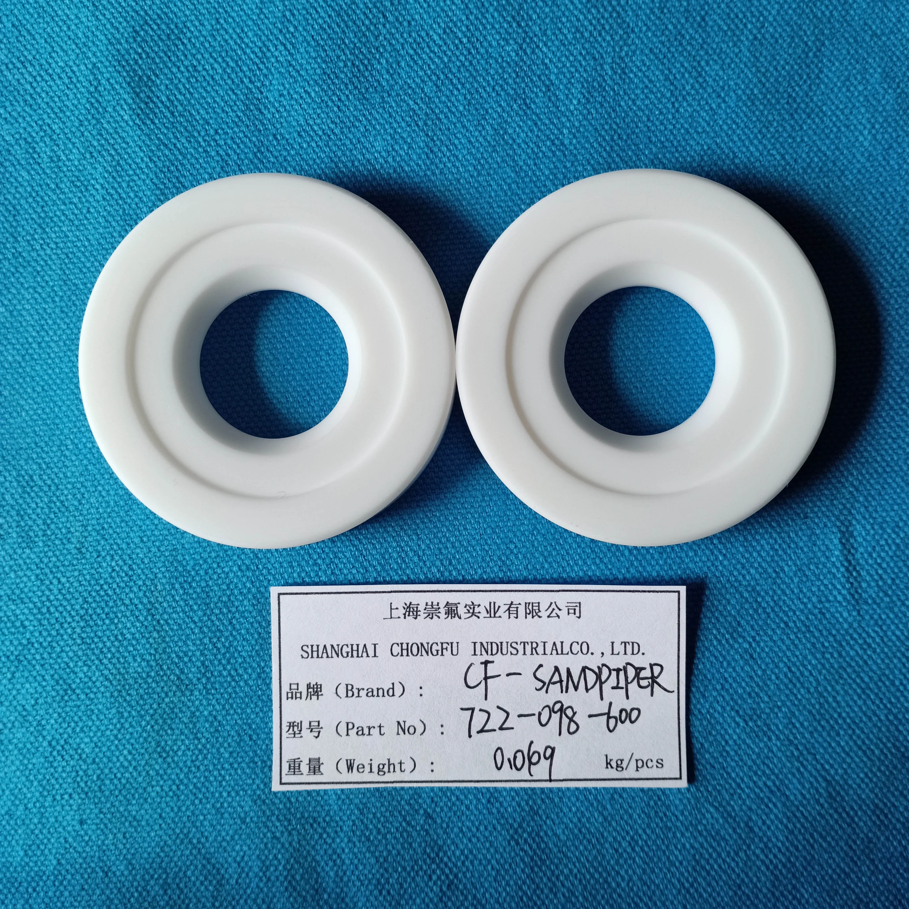 CF722.098.600 ptfe kogelzittingventiel