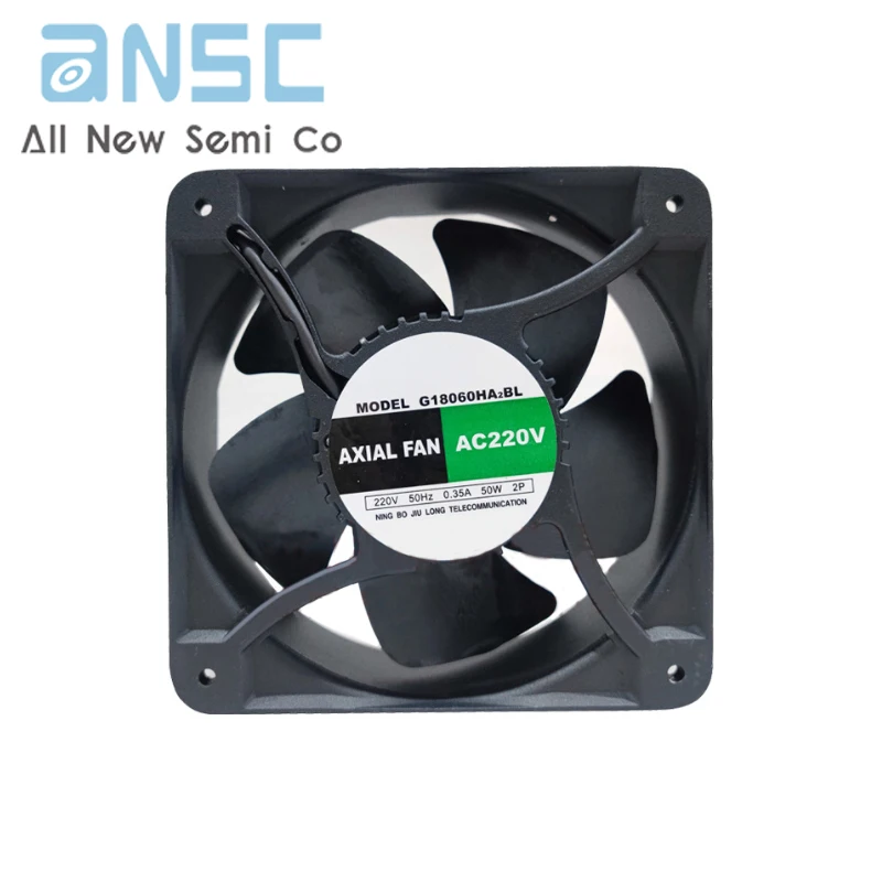 Original Axial flow fan G18060HA2BL 180X180X60MM 50W 50Hz Industrial AC axial flow cabinet cooling fan