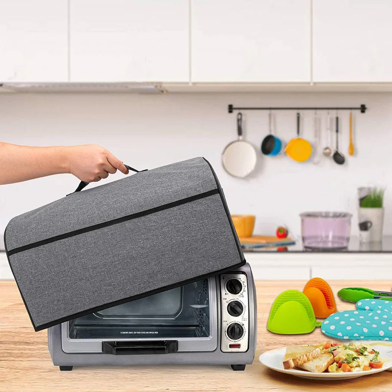Toaster Oven Cover Compatible with Hamilton Beach 6-Slice Toaster Oven Gray
