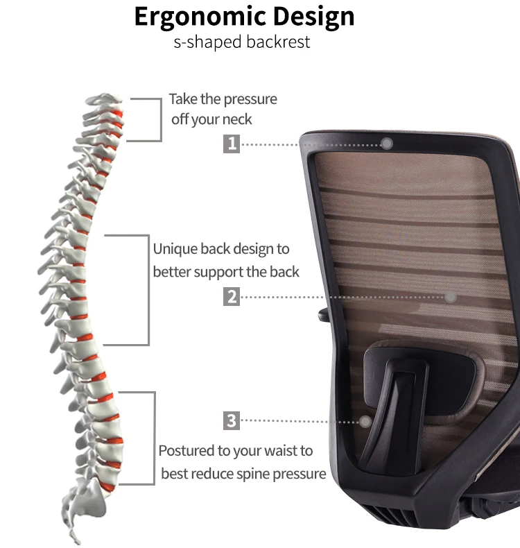 Office Chair Swivel Chair Armrest Desk Ergonomic supplier