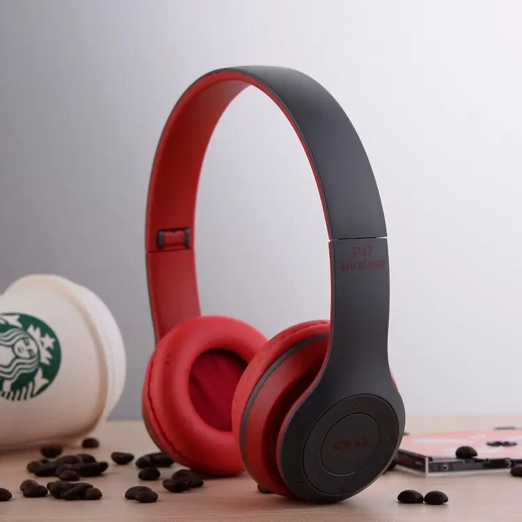 Беспроводные bluetooth-наушники P47 складные наушники для мобильного телефона или компьютера аудиосистемы AUX line
