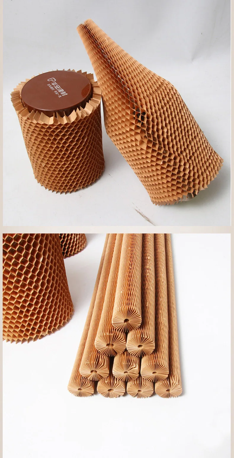 Multicolor Eco-Friendly Degradable Honeycomb Kraft Paper Cover Recyclable Material for Red Wine Ceramic Packaging Protective