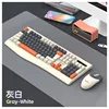 Grayish-white Raikkon R903 keyboard and mouse