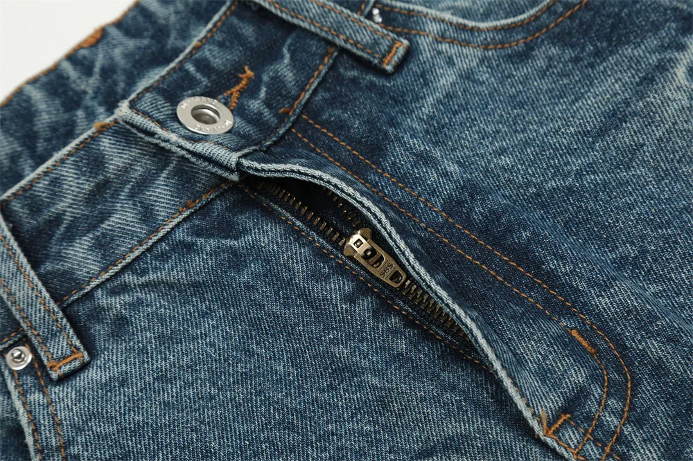 Clothing Manufacturers Washed Distressed Vibe Loose Custom Denim Shorts Men Men's Shorts