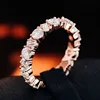 Real solid 10K gold moissanite diamond ring