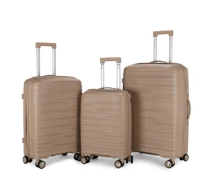 Luxury Suitcase PP Luggage 3 Pieces Sets PP Valise Set PP Bag Suitcases Wheel Luggage Cheap Price Suitcase for Long Term Business Trip Luxury