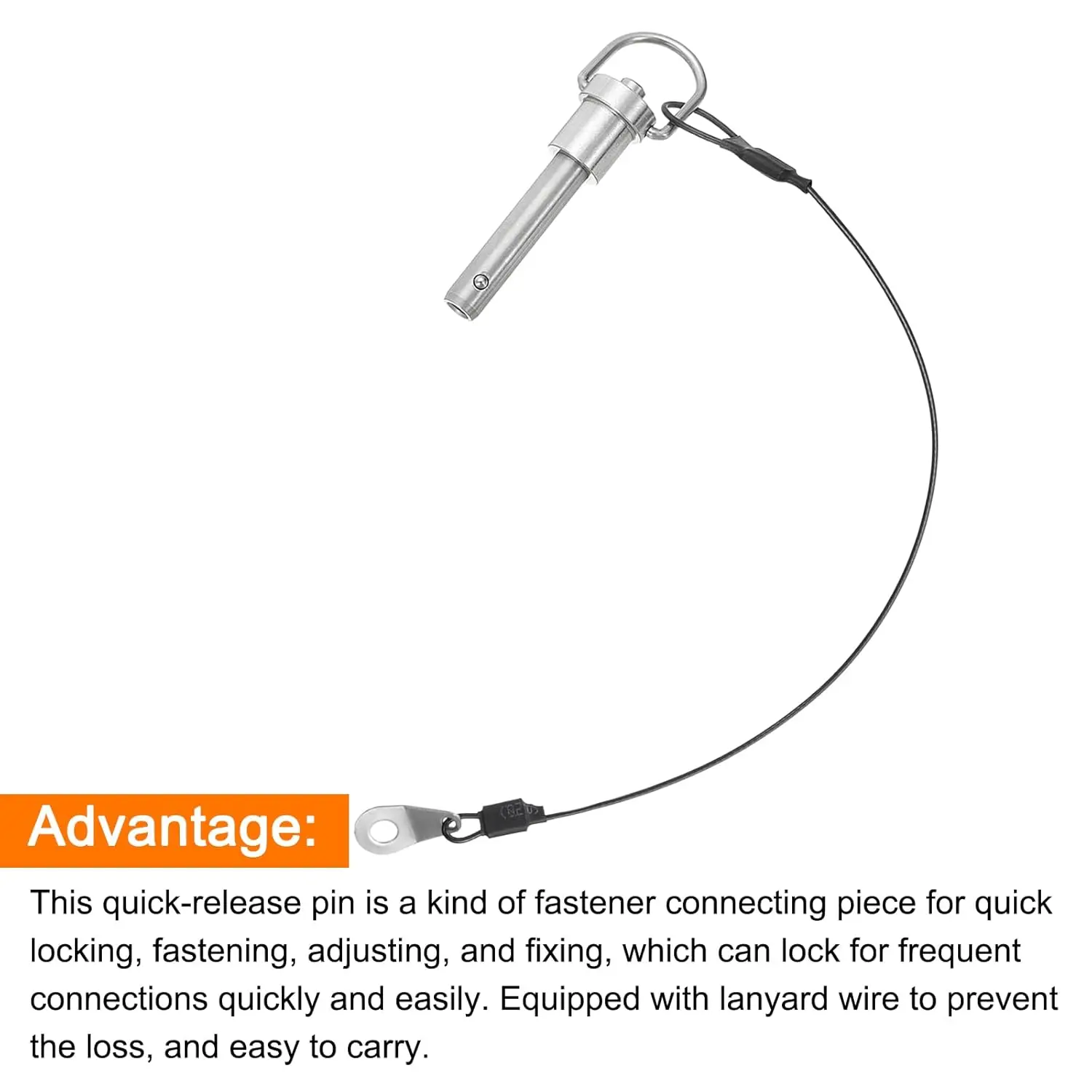 Find similar icon 304 Stainless Steel Quick Release Pin Ball Locking Push Button Pin 0