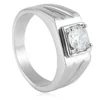 Steel-colored white sapphire