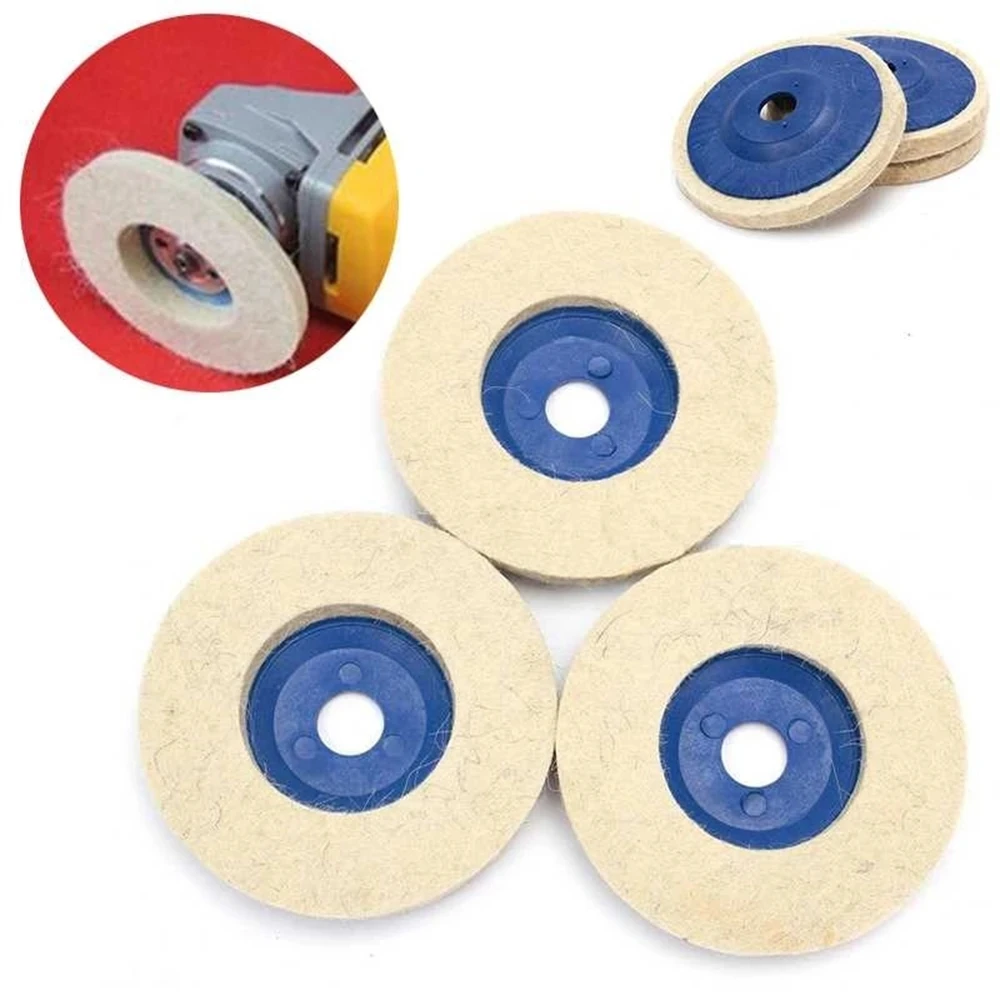 100mm 4 inch Wool Felt Polishing Buffing Angle Grinder Wheel Disc