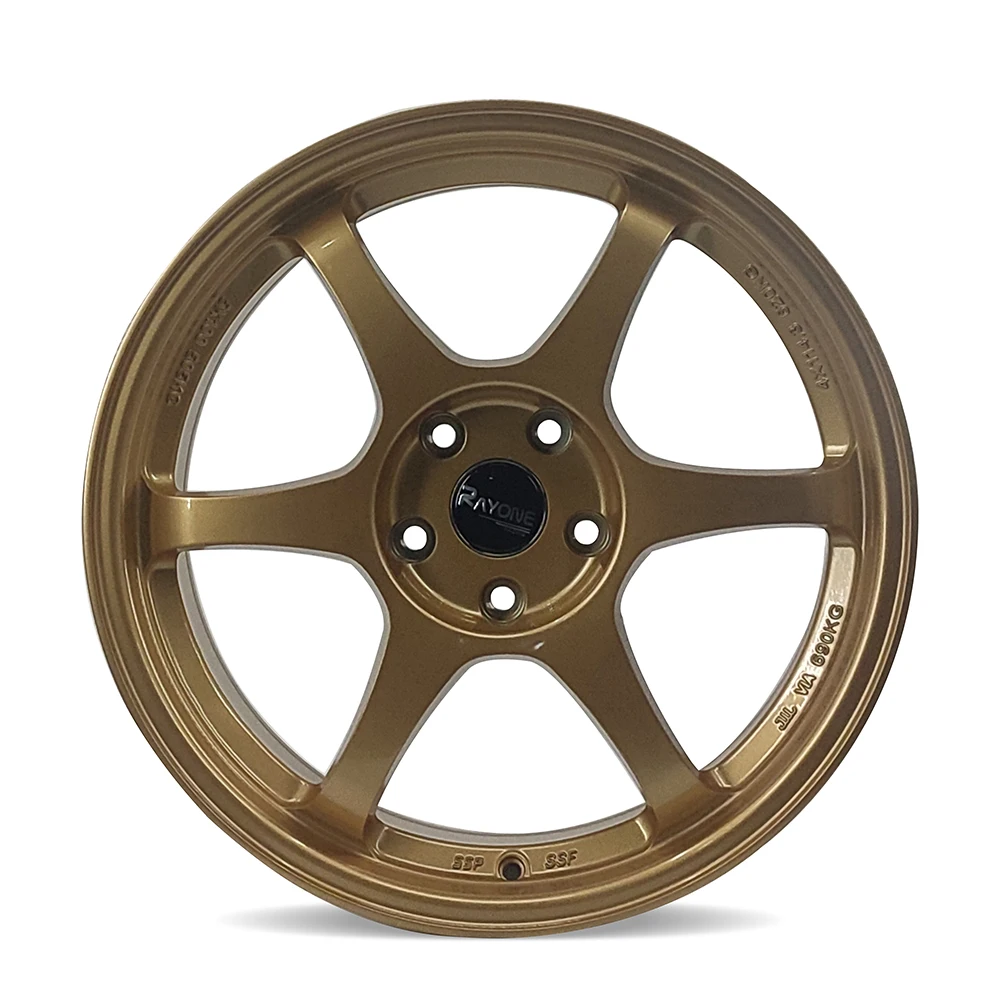 Wholesale Factory SSR 18 Inch 5 Holes Golden Colors 6 Spokes
