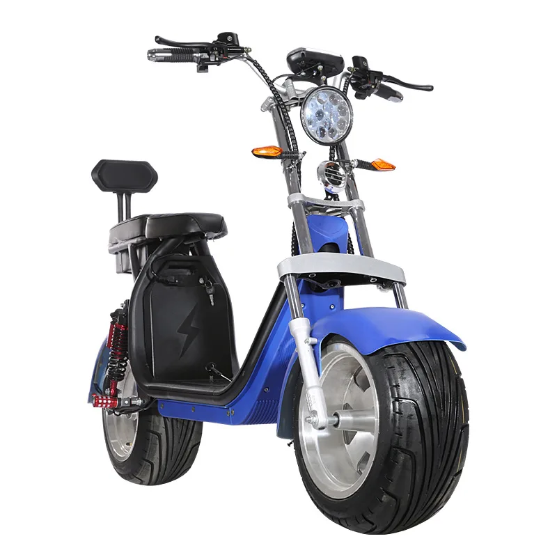 2000w Electric Motorcycle Fat Tire Citycoco Scooter Lithium Battery Ebike 20Ah Chopper bike US warehouse