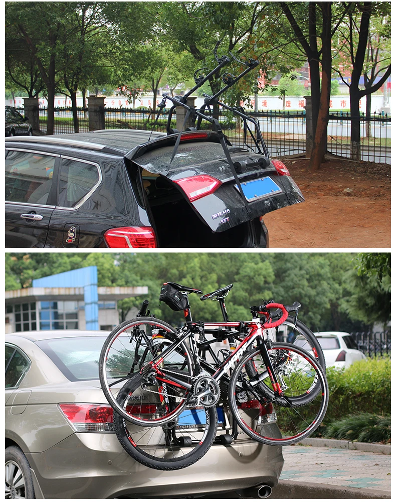 Rockbros Universal Vehicle Foldable Bike Rack For Car Roof Rack Carrier