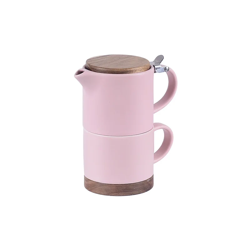 Nou Design 290ml+140ml Ceaiere și Pahar pentru Cafea Pahar pentru Cafea din Ceramica Osofana Britanică Ceaiere cu Filtru