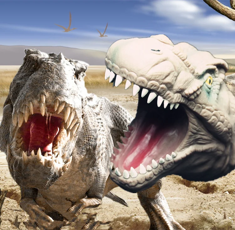 Производитель ролевых игр мягкая пластиковая игрушка для пальцев TPR Животное Динозавр ручная кукольная