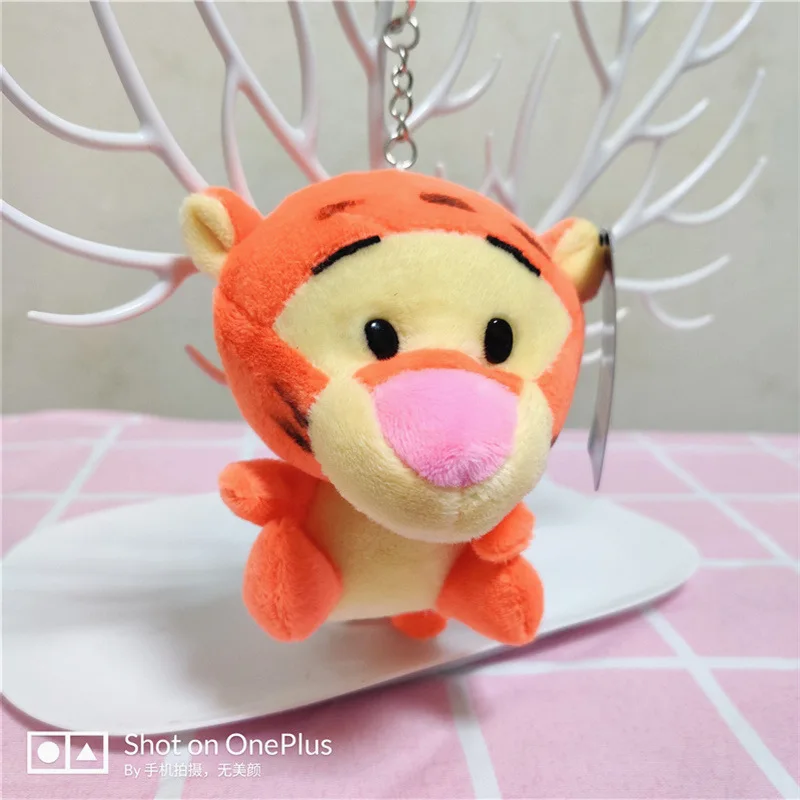 10cm Cute Mini Winn the Po Doll Small Plush Toy Tigger Keychain Pendant ...