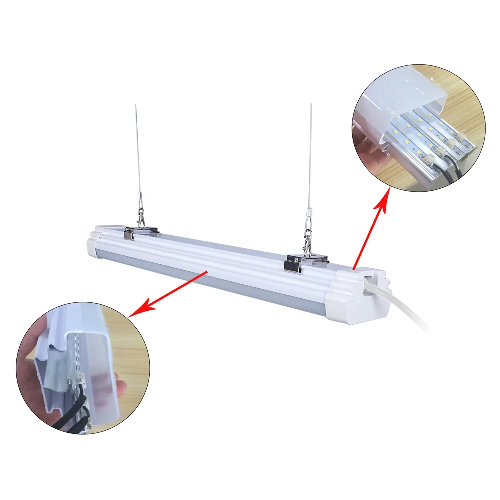 IP65 1200 мм 36 Вт 45 тройной Водонепроницаемый светодиодный