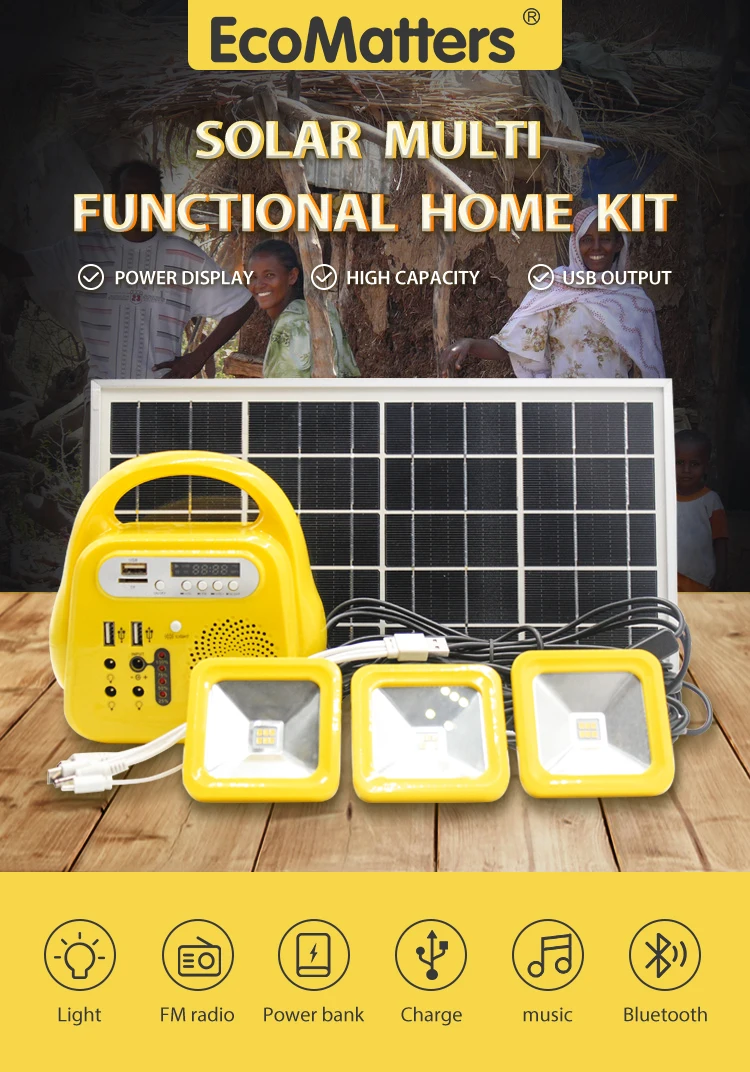 small solar panel led light kit