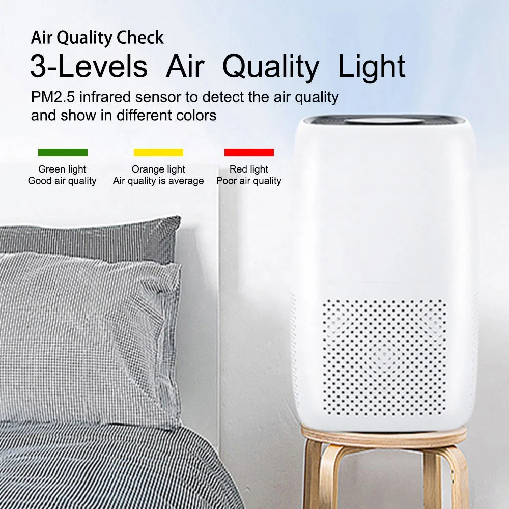 Household Room Pet Air Purifier with Hepa Filter Home Air Dust Cleaning