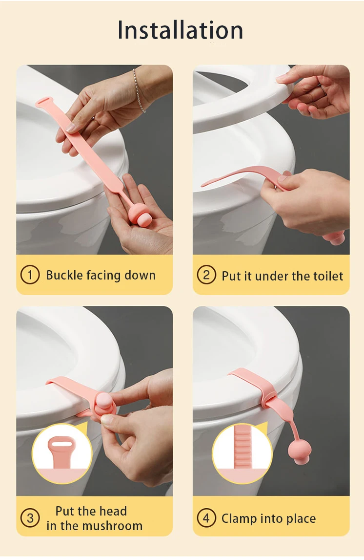 Customized Cute Shape Toilet Seat Lift Cover Lift Household Silicone