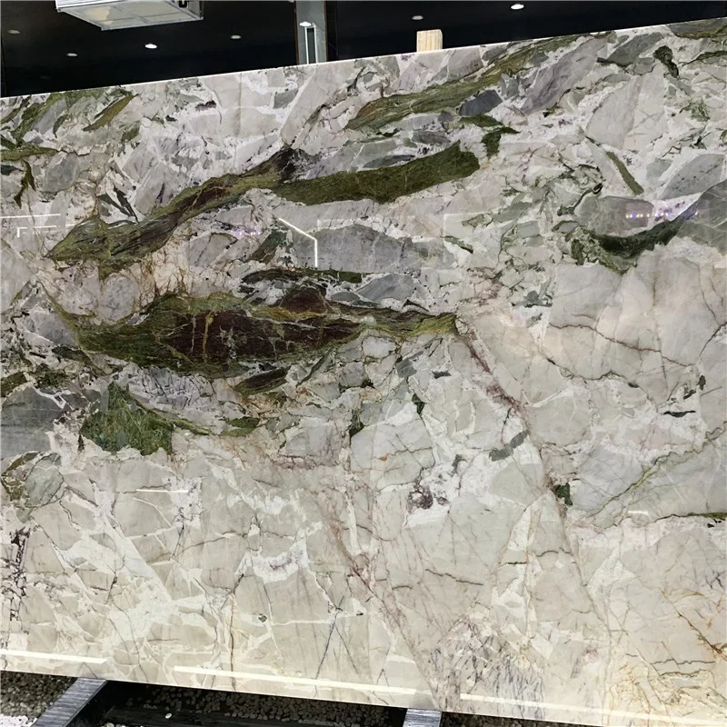 product brazil exotic stone green quartzite slabs for hotel project green marble tiles wall cladding decor-1